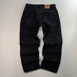 Vintage Orange Tab Levis 562 Jeans Men 36x29 Black Baggy Loose Husky USA 90s